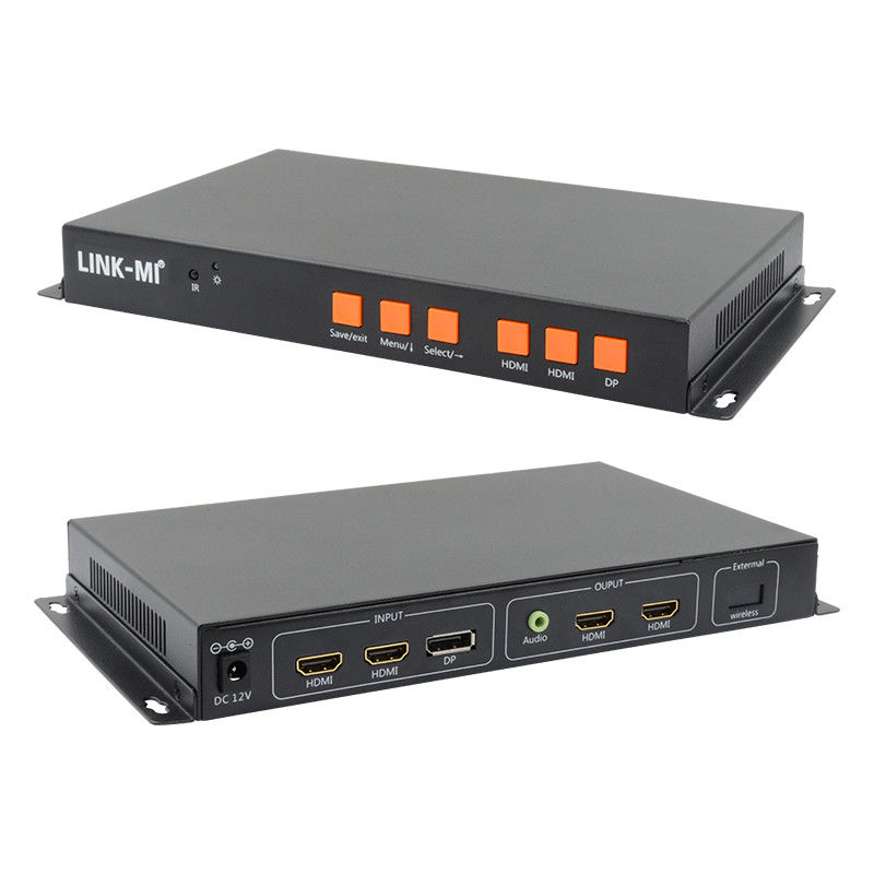 電話画面 HDMI ビデオ ウォール コントローラー 90 180 270 度回転 HDMI マルチ ウィンドウ プロセッサ