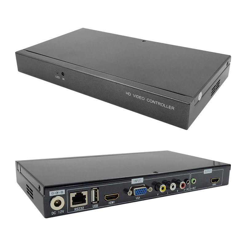 キャラクター オーバーインポッサー HDMI ビデオ ウォール コントローラー キャプション アッダ 4 イン 1 アウト HD ビデオ プロセッサ