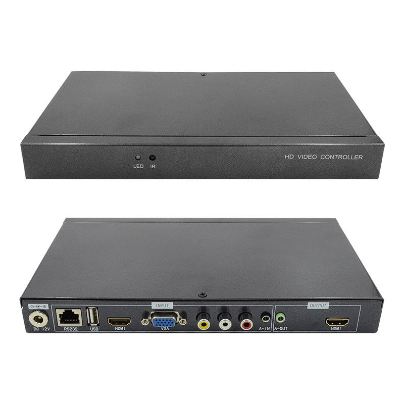 キャラクター オーバーインポッサー HDMI ビデオ ウォール コントローラー キャプション アッダ 4 イン 1 アウト HD ビデオ プロセッサ