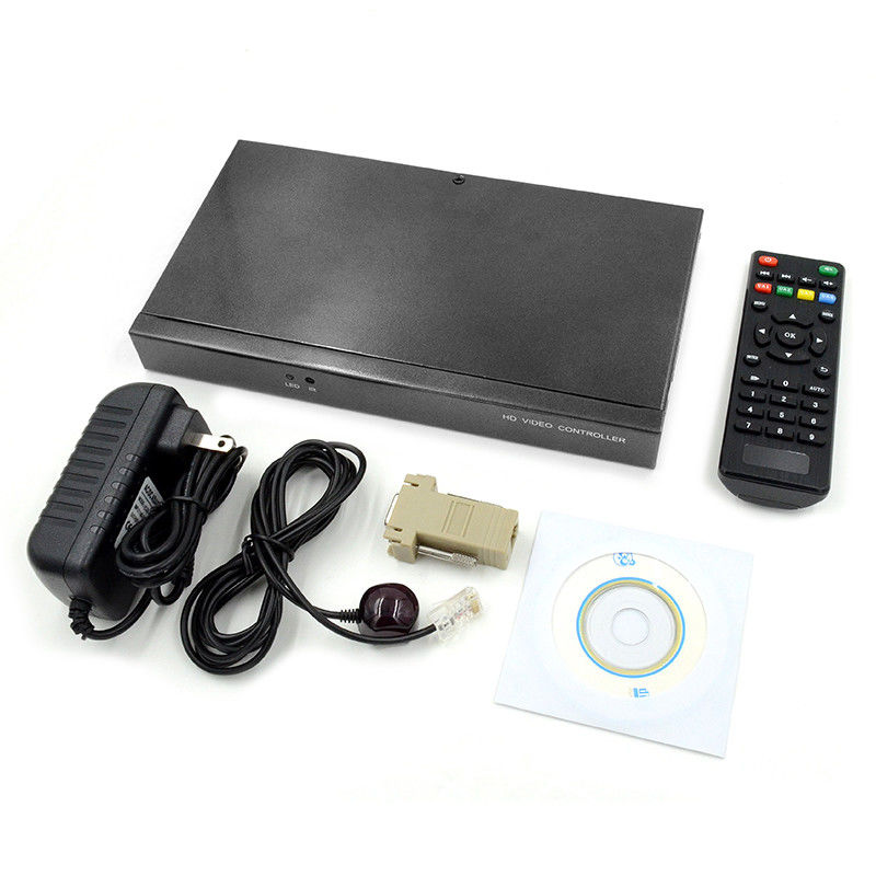 キャラクター オーバーインポッサー HDMI ビデオ ウォール コントローラー キャプション アッダ 4 イン 1 アウト HD ビデオ プロセッサ