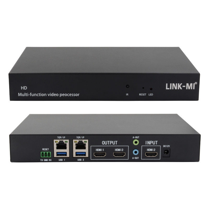 多言語 RS232 HDMI ビデオ ウォール コントローラー HD 字幕アドラー HDMI ビデオ プロセッサ