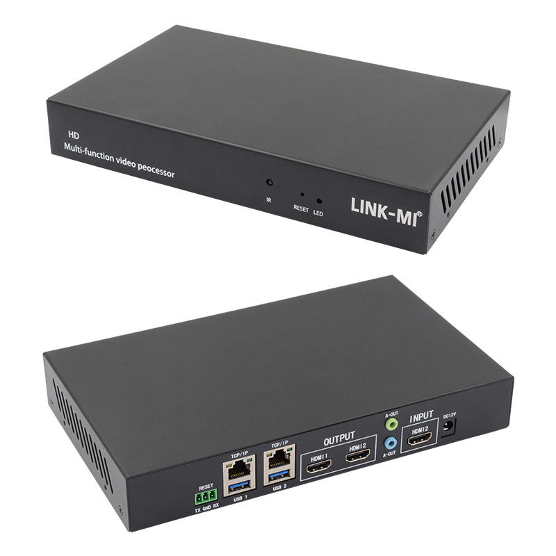 多言語 RS232 HDMI ビデオ ウォール コントローラー HD 字幕アドラー HDMI ビデオ プロセッサ