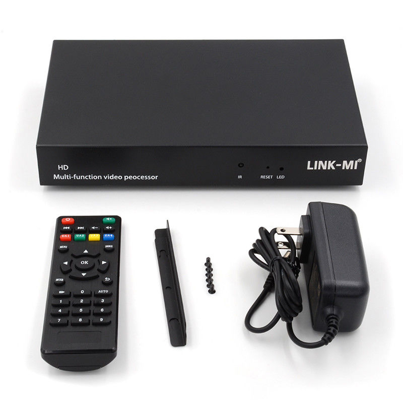 多言語 RS232 HDMI ビデオ ウォール コントローラー HD 字幕アドラー HDMI ビデオ プロセッサ