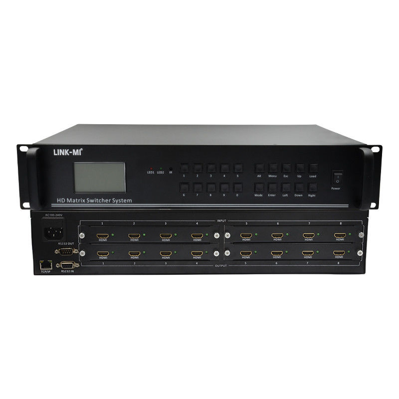 4Kビデオオーディオマトリックス 8X8 HDMIマトリックススイッチシステム RS232 TCP/IP リモコン
