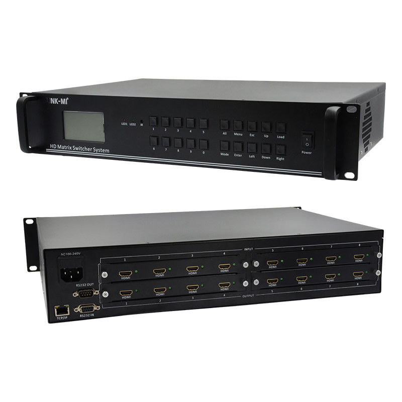 4Kビデオオーディオマトリックス 8X8 HDMIマトリックススイッチシステム RS232 TCP/IP リモコン