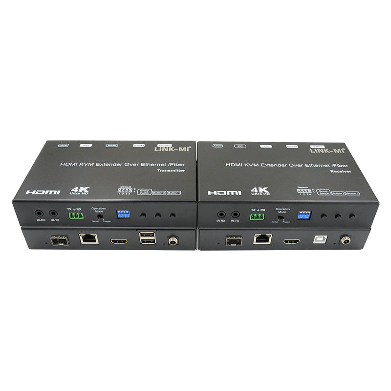 HDMI USB AV オーバー IP KVM エクステンダー オーバー ファイバー サポート POE RS232 ユニキャスト マルチキャスト