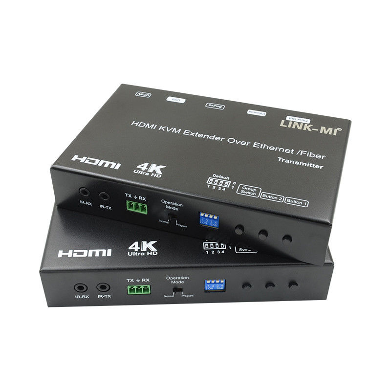 HDMI USB AV オーバー IP KVM エクステンダー オーバー ファイバー サポート POE RS232 ユニキャスト マルチキャスト