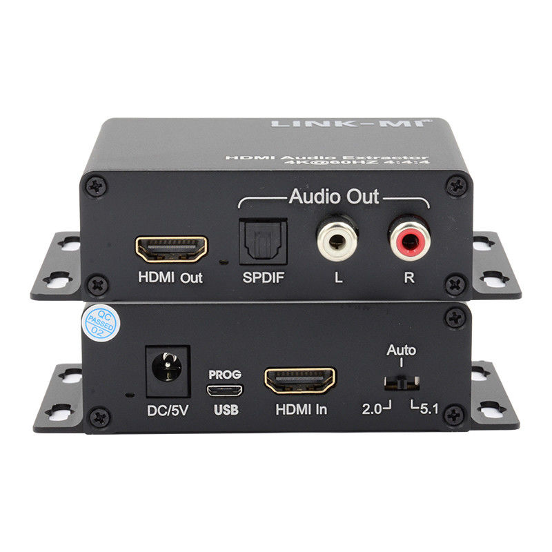 18Gbps 4K 1080P HDMI オーディオ エクストラクター サポート EDID 3D Apple TV 衛星受信機