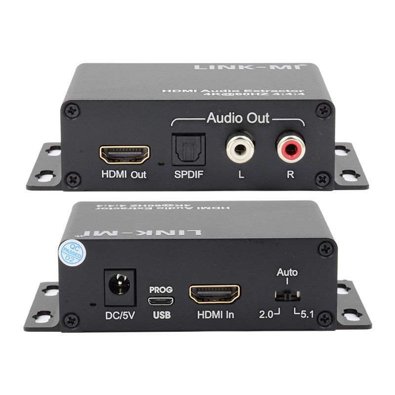 18Gbps 4K 1080P HDMI オーディオ エクストラクター サポート EDID 3D Apple TV 衛星受信機