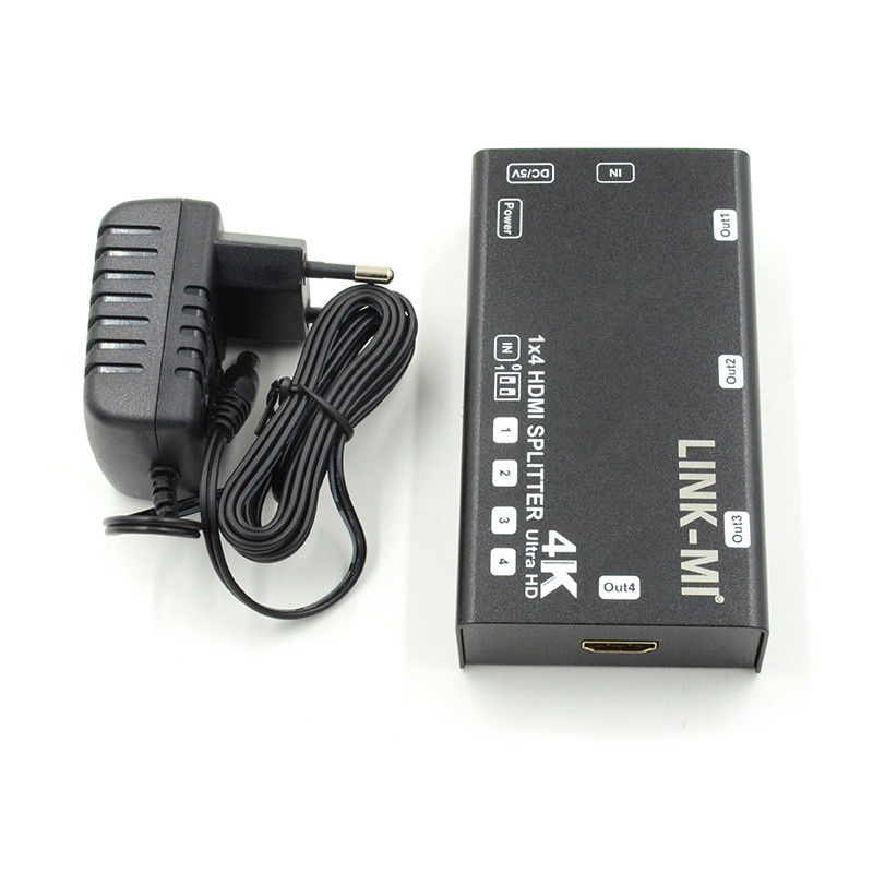 1X4 ビデオスプリッタ HDMI 4k 60Hz AV スプリッタ 3D EDID をサポート 4 つの超高画質テレビ