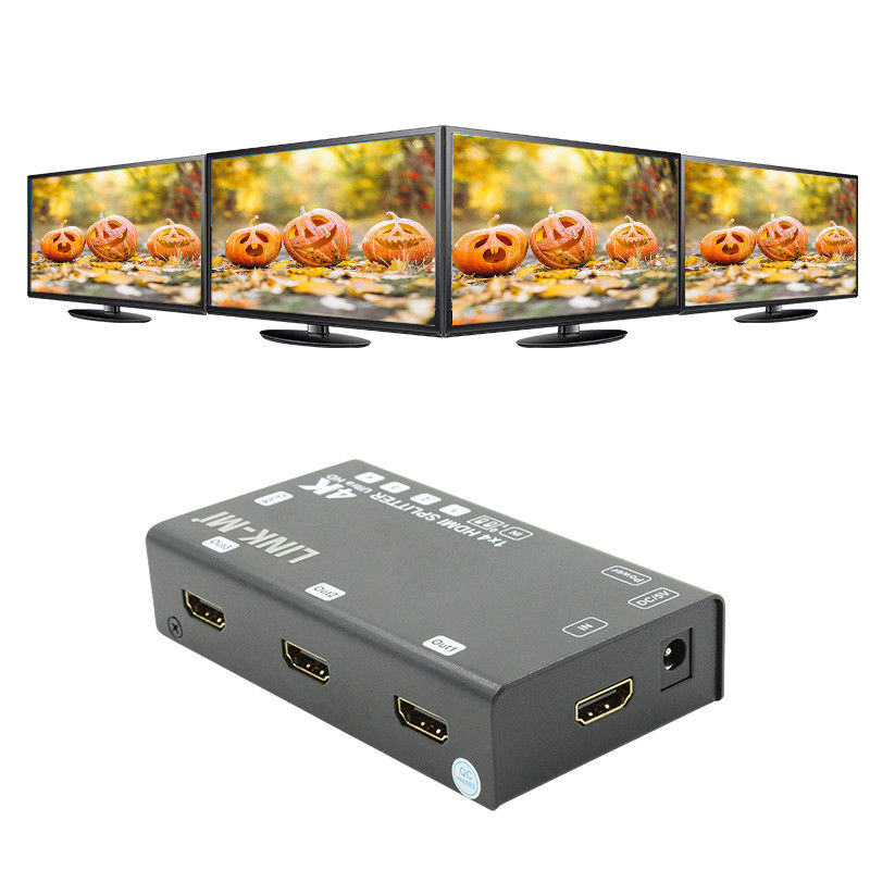 1X4 ビデオスプリッタ HDMI 4k 60Hz AV スプリッタ 3D EDID をサポート 4 つの超高画質テレビ