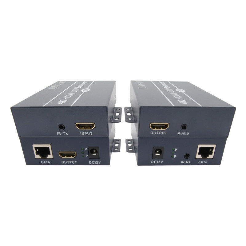 120m 4K HDMI エクステンダー Cat6 Cat6eケーブル上HDMIループアウトIR制御