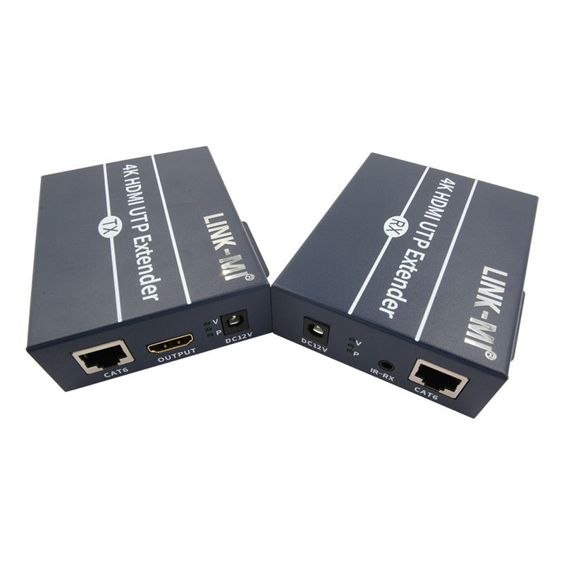 120m 4K HDMI エクステンダー Cat6 Cat6eケーブル上HDMIループアウトIR制御