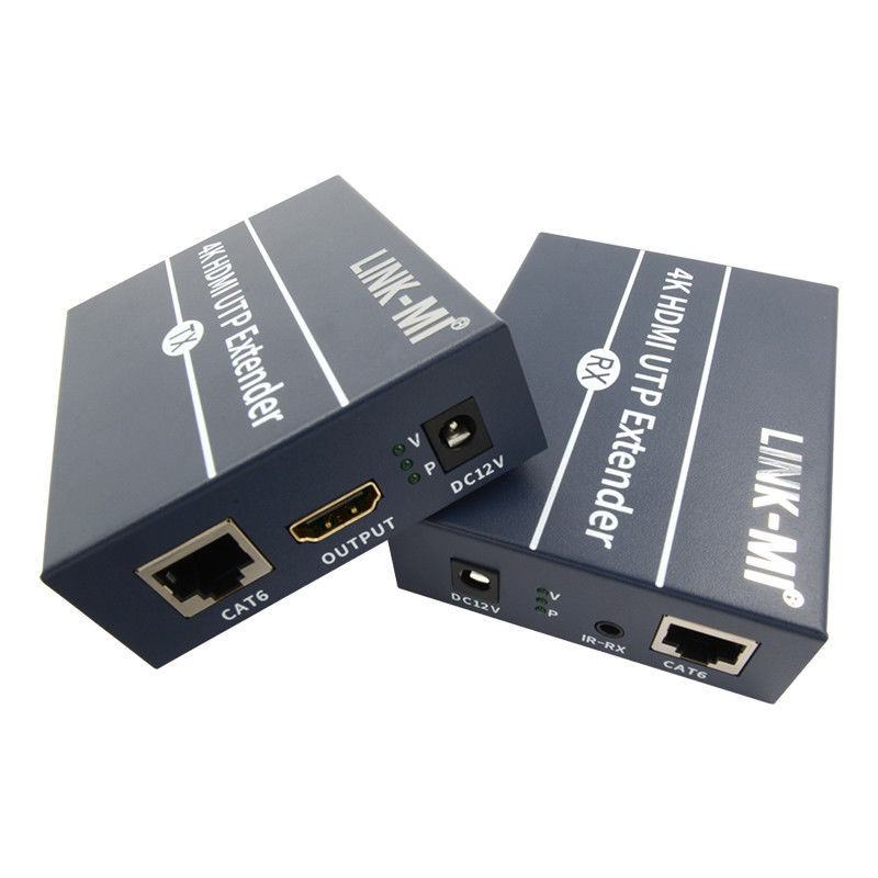 120m 4K HDMI エクステンダー Cat6 Cat6eケーブル上HDMIループアウトIR制御
