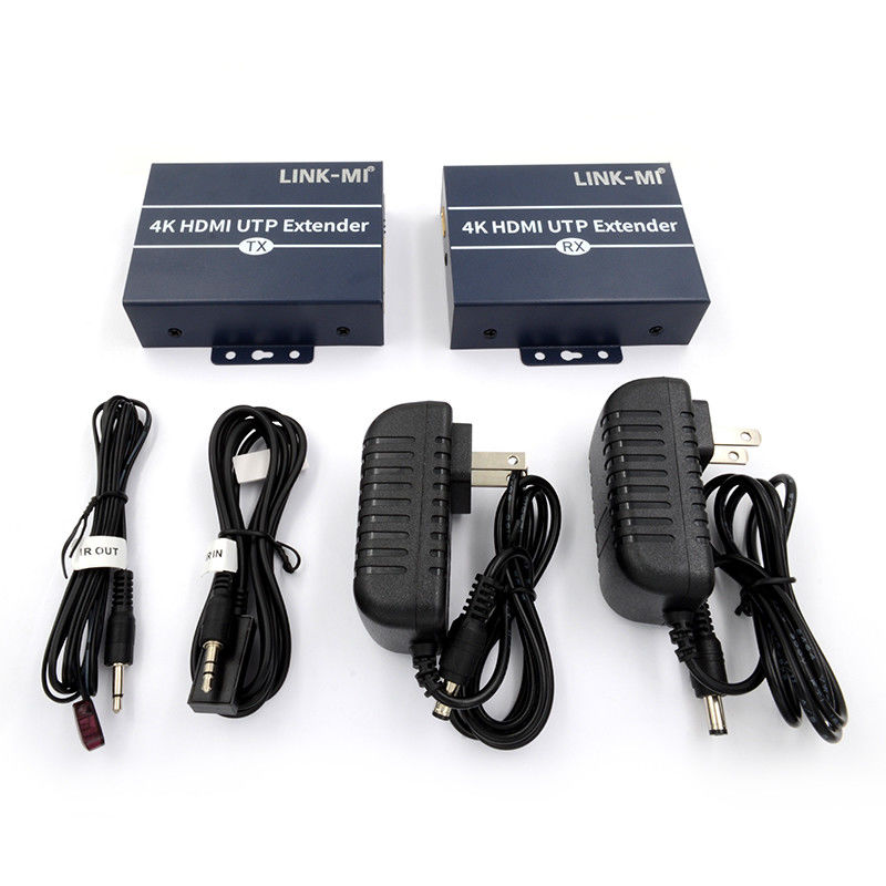 120m 4K HDMI エクステンダー Cat6 Cat6eケーブル上HDMIループアウトIR制御