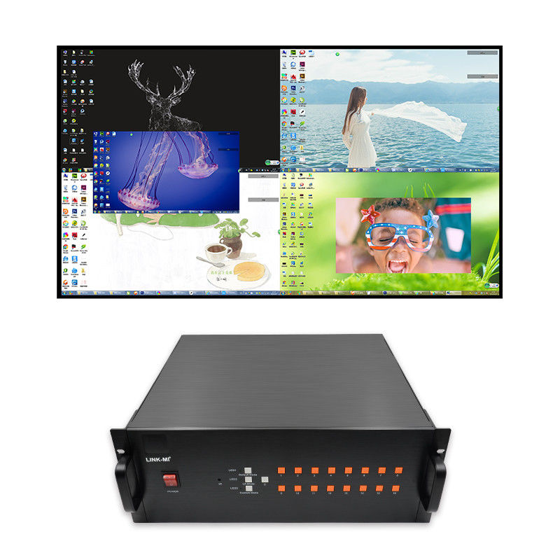 6×1 HDMI マルチビューヤー VGA CVBS 6 イン 1 アウト 4k マルチビューヤーシンセサイザー 1080P