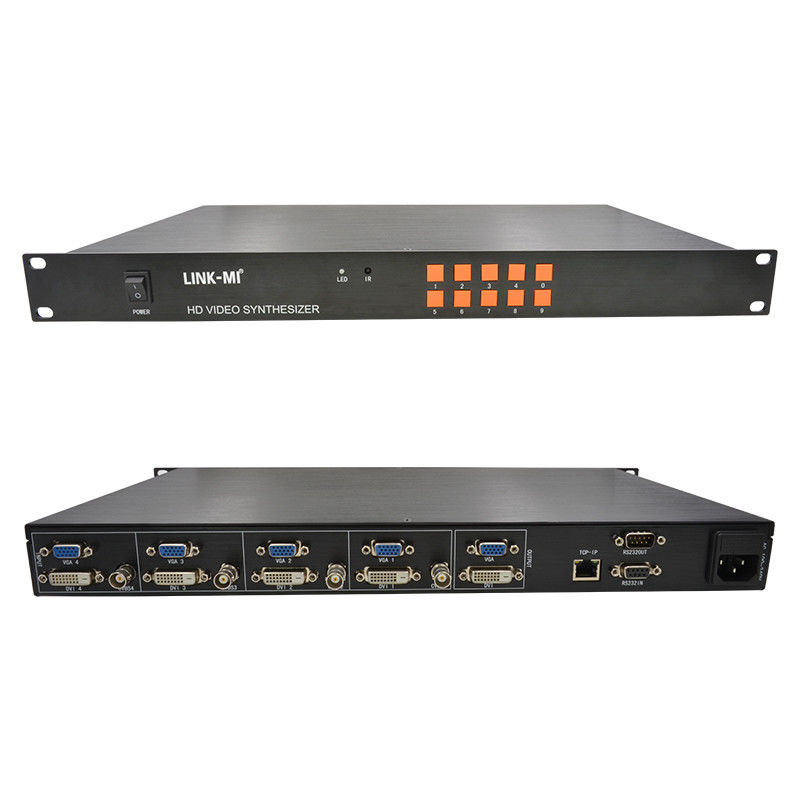 HD 4×1 HDMI マルチビューヤー TCP/IP 1080P ハードウェア ビデオシンセサイザー RS232