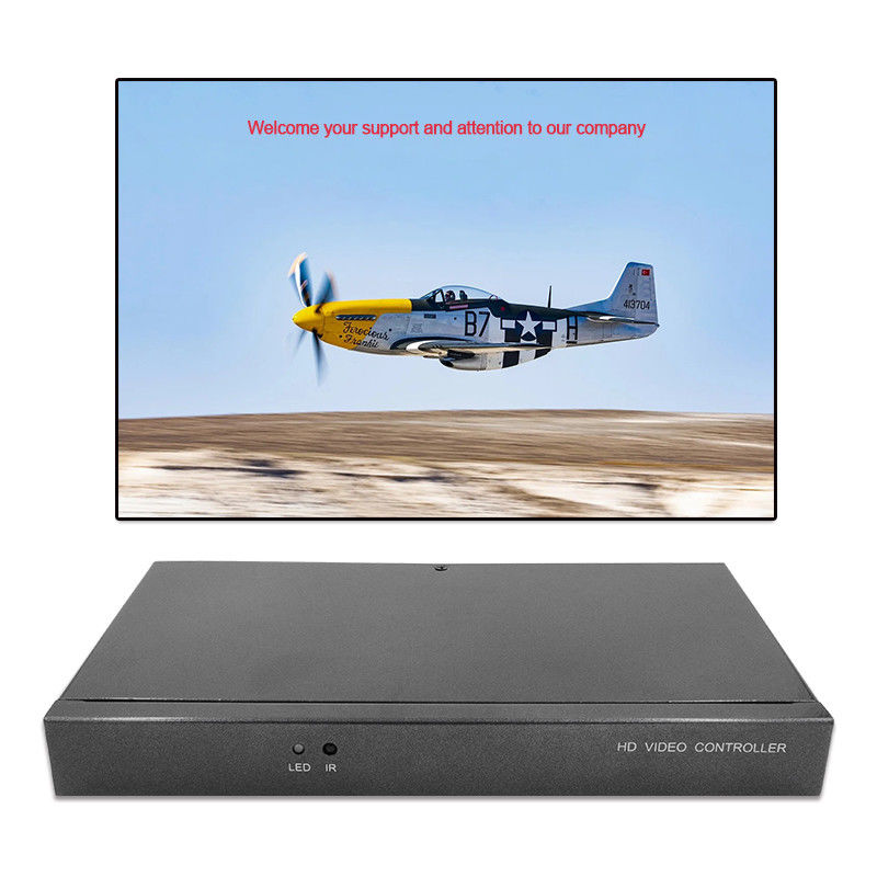 キャラクター オーバーインポッサー HDMI ビデオ ウォール コントローラー キャプション アッダ 4 イン 1 アウト HD ビデオ プロセッサ