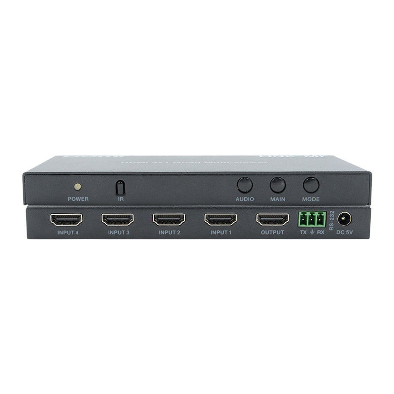 高性能HDMI 4x1クワッドマルチビューヤーHDMI 1.4b HDCP 1.4とDVI対応