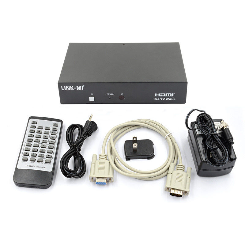 LM-TV04L HDMI 1x4 TV WALL サポート CVBS/VGA/HDMI/USB再生入力ソース