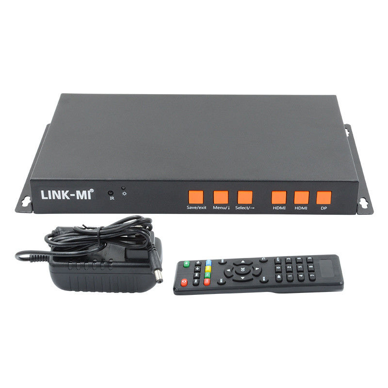 サポート モバイル/HDMI/DP 入力 4K ビデオ ウォール コントローラー 2 つのディスプレイ