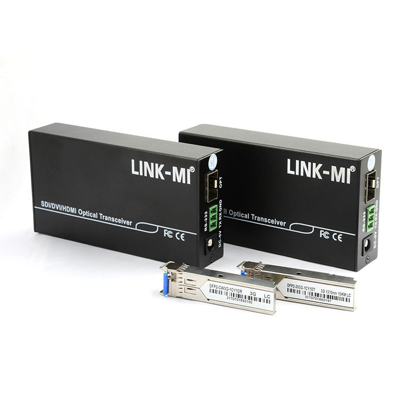 1550/1310nm ファイバー フルHD オプティカルトランスミッターと受信機 3.5MM オーディオ入力