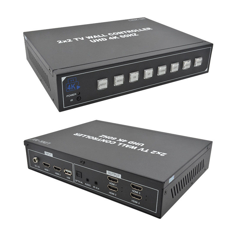 1X4 1X3 1X2 2X1 3X1 4X1 UHDテレビ壁プロセッサ 最大3840x2160 60Hz入力解像度
